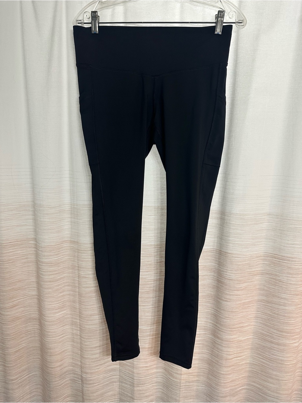 C9 by Champion Black High-Waist Performance Leggings with Side Pockets